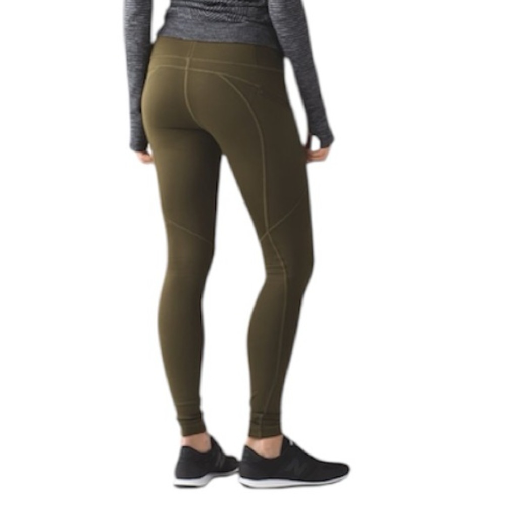 Lululemon Women’s First Mile Tech Tight in Military Green Size 4